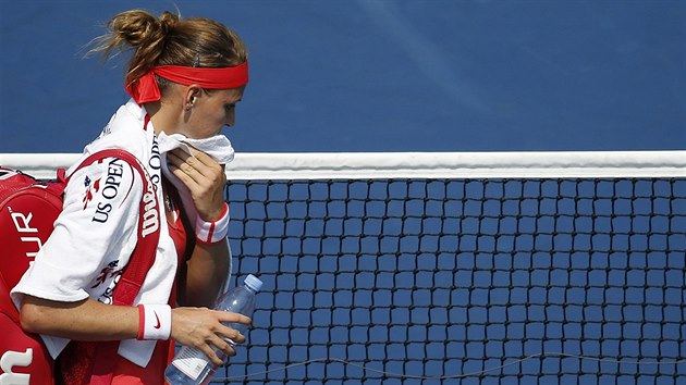 Lucie afáová vstebává poráku v prvním kole US Open.