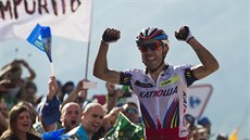 Vítz patnácté etapy Vuelty Joaquim Rodríguez.