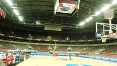 Arena Riga, d�ji�t� basketbalového mistrovství Evropy, t�sn� p�ed startem...