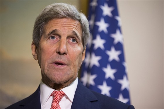 Americký ministr zahranií John Kerry na tiskové konferenci (19. 9. 2015)