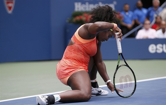 JE ZLE. Serena Williamsová v semifinále US Open.