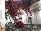 Pi pádu stavebního jeábu v Mekce zahynuly desítky lidí (11. záí 2015)