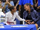 Italské tenistky si vesele povídají po finále US Open, kde vyhrála Flavia...