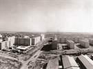Panoramatický pohled na nové sídlit v Maleicích, záí 1964.