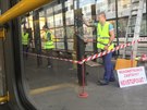 Rekonstrukce tramvajové zastávky Smíchovské nádraí zaala ve tvrtek 3. záí...