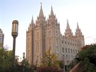 Mormonský chrám v Salt Lake City, jeho stavba trvala 40 let.
