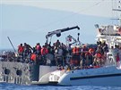 Turecká strá zachránila stovky migrant smující do ecka.