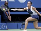 TOHLE MÁM. Flavia Pennettaová v semifinále US Open.