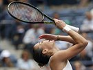 POSTUPOVÉ TSTÍ. Flavia Pennettaová po vítzném semifinále US Open.