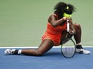 ZLOMENÁ. Serena Williamsová v prohraném semifinále US Open.