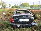 Při nehodě na kraji Olšan u Prostějova zemřel sedmdesátiletý řidič. Auto s...