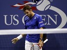 NEJDE TO. Stan Wawrinka pemítá, co by zmnil v semifinále US Open.