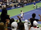 DOBE, ROGERE! Fanouci stáli ve finále US Open 2015 jednoznan na stran...