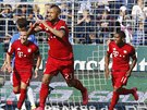 Gólová oslava hrá Bayernu Mnichov v duelu s Darmstadtem