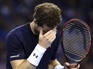 CO JSEM TO PROVEDL... Nespokojený Andy Murray ve tyhe v semifinále Davis Cupu