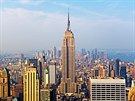 Empire State Building stojí v New Yorku v USA na kiovatce Páté Avenue a West...