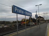 Na nádraí Praha - Hostiva je pístupné jedno nové nástupit.