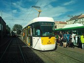 V rámci Evropského týdne mobility vyjela s cestujícími poprvé na tra tramvaj...