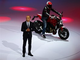 Ducati Monster 1200 R na prezentaci koncernu Volkswagen na letoním roníku...