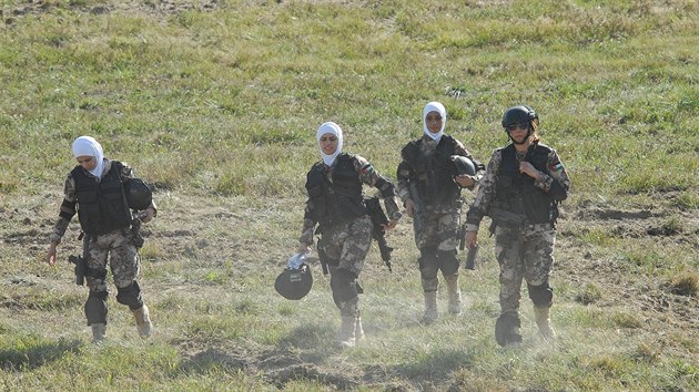 Speciln protiteroristick jednotka jordnsk armdy sloen z en na Dnech NATO v Ostrav