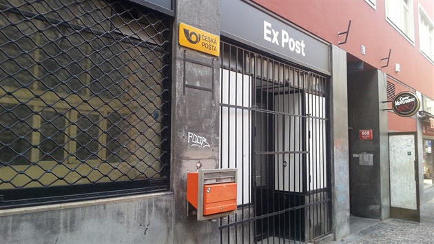 Ex Post  v Píné ulici sídlí v prostorách nkdejí poty.