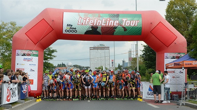 Závod LifeInLine Tour na Rohanském nábeí.