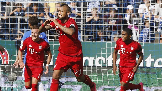 Glov oslava hr Bayernu Mnichov v duelu s Darmstadtem