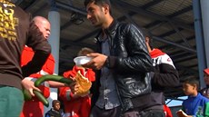 Migranti na rakousko-maarské hranici