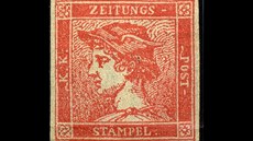 Investičně zajímavé známky. Rakousko "rumělkový Merkur", 1856, cena 750 tisíc...
