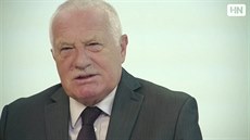 Václav Klaus pi rozhovoru pro HNonline.sk