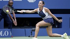 TOHLE MÁM. Flavia Pennettaová v semifinále US Open.