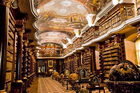 Barokní knihovna praského Klementina zvítzila v anket o nejkrásnjí knihovnu