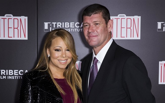 Mariah Carey a její snoubenec James Packer (New York, 21. záí 2015)