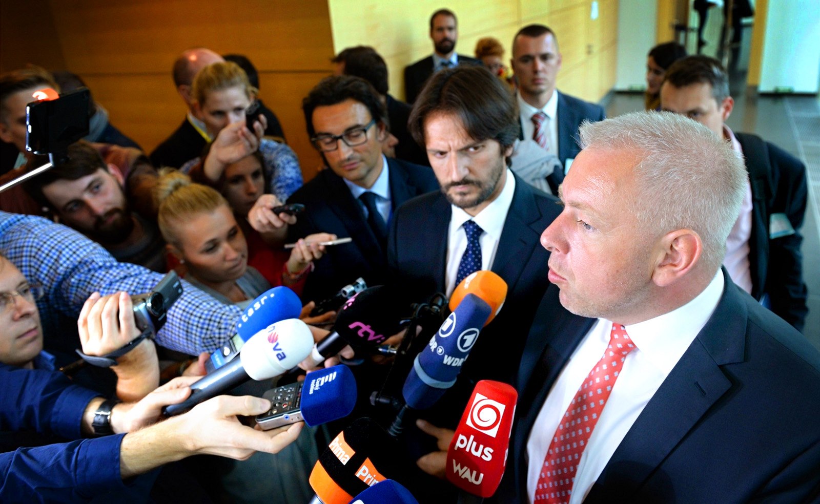 Ministr vnitra Milan Chovanec v Bruselu poté, co minist�i vnitra zemí EU...