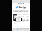 3D Touch: náhled PDF v aplikaci Dropbox.