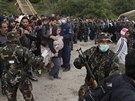 Maartí vojáci usmrují uprchlíky u msta Barcs u chorvatské hranice (24....