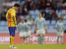 Hvzdný útoník Lionel Messi z Barcelony se na hiti Celty Vigo nestail divit.