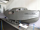 Vystavený trup letadla Saro Cloud v Leteckém muzeu Kbely