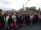 Slavnostní jízdu tramvají centrem Prahy zahájila primátorka Krnáová se svým...