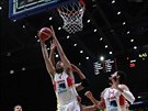 panlský basketbalista Pau Gasol ve finále mistrovství Evropy úaduje pod...