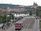 Prvod tramvají ke 140 letm provozu MHD v Praze zakonoval vz hasi.