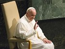 Pape Frantiek promluvil na zasedání Valného shromádní OSN (25. záí 2015).