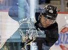 Dominik Uher v tréninkovém kempu Pittsburgh Penguins