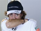 Fernando Alonso z McLarenu bhem trénink na VC Japonska.