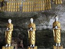 Jeskyně na jihu Barmy v okolí města Hpa-an jsou vyzdobené sochami Buddhů.