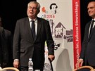 Prezident Milo� Zeman p�i n�v�t�v� �esk�ho T��na diskutoval se studenty.