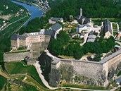 Pevnost Königstein, z níž si lze dopřát vedle krásných rozhledů i prohlídku...