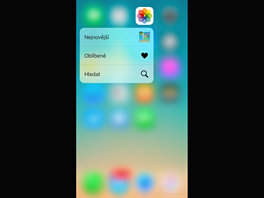 3D Touch: kontextov nabdka sloky fotografi.