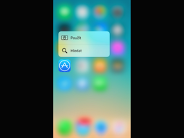 3D Touch: kontextov nabdka obchodu App Store.