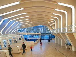 Moderní budova knihovny Vennesla v Norsku byla dokonena v roce 2011. Navrhlo...